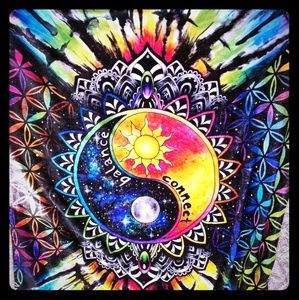 Cosmic Balance Fleece Blanket